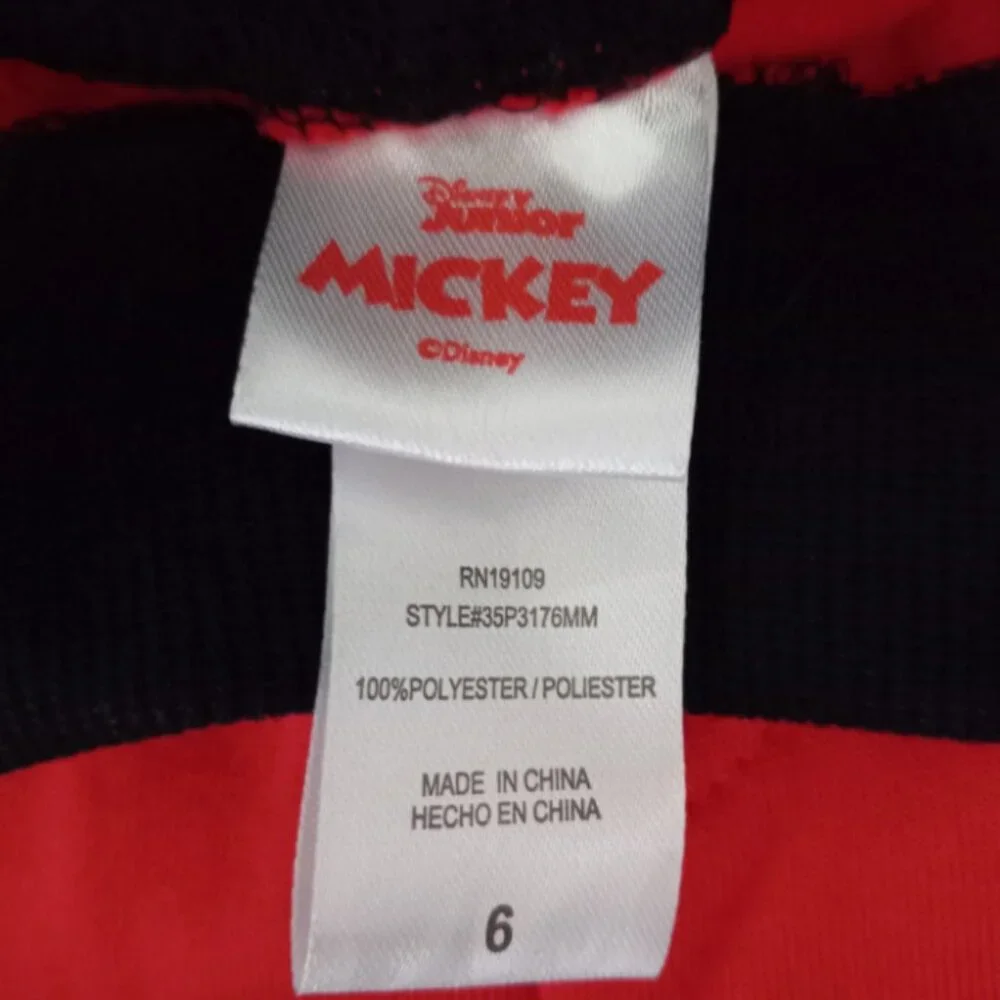 Disney Mickey Mouse Sweatpants Joggers Size 6 (2 pack Lot) Unisex NEW